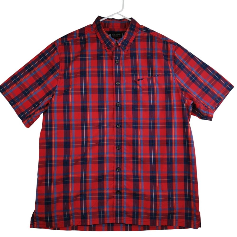 Alaskan Hardgear Plaid Shirt By Duluth Men's XL Tall Button Down Multicolor